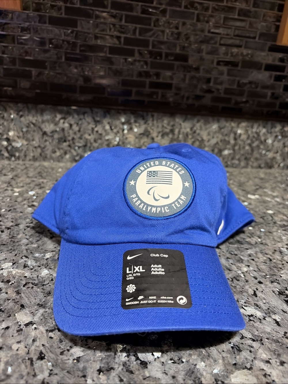 Nike Hat Adult L/XL Blue USA Paralympic Team Club Unstructured Cap HF7742 NWT